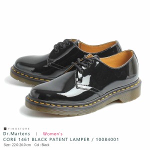 ドクターマーチン エナメル コア 1461 ブラック パテント ランパー （Dr.Martens Enamel CORE 1461 BLACK PATENT LAMPER）10084001 レデ