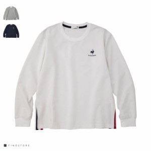 ルコックスポルティフ リラックスロングスリーブシャツ （le coq sportif relaxed long sleeve shirt）QMWSJF32 レディース ホワイト 杢