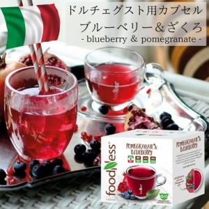 1種10杯 イタリア製 ドルチェグスト 互換 カプセル ブルーベリー＆ザクロ Foodness