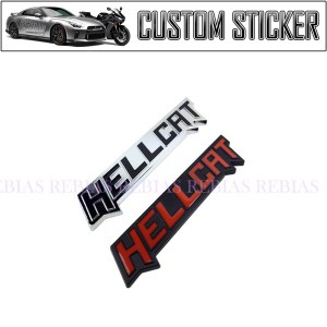 ヘルキャット エンブレム HELLCAT ステッカー SRT Dodge チャレンジャー マッスルカー アメ車 カスタム emblem