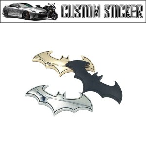 コウモリ ステッカー バット 蝙蝠 BATMAN 車 バイク ドレスアップ シール エンブレム CUSTOM STICKER