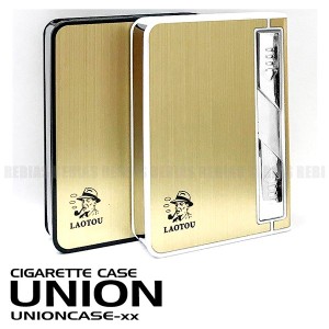 ユニオン シガーケース 電熱 ライター 搭載 電子ライター タバコ 収納 USB 充電 煙草 着火 union 喫煙