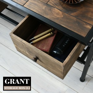 GRANT　収納ボックス　H142mm GRBX-2714 GRANT 収納ボックス（大） 収納 木箱 アンティーク風 ウッドボックス ボックス 木製 木の箱 DIY 