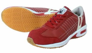 ハイパーv206 安全スニーカー 赤 レッド ワイン 安全靴 スニーカー 靴 紐靴 紐くつ 業務用 スニーカー メンズ 作業用 作業靴 安全靴 樹脂