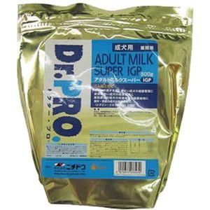 Dr.PRO. ベビーミルクスーパーIGP 成犬用 500g 健康 免疫 維持 オールステージ 仔犬 成犬 シニア 粉ミルク 消化 吸収 ニチドウ