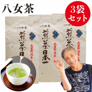 新茶 2024 八女茶 煎茶 送料無料 高級茶 100g 3袋セット メール便 産地直送 お茶 緑茶 日本茶 茶葉 深蒸し茶 国産 冷茶 茶 葉 ご当地 お