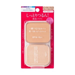 資生堂 アクアレーベル モイストパウダリー SPF20 PA++ レフィル ピンクオークル10 赤みよりで明るめの肌色