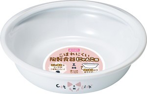 マルカン こぼれにくい陶製食器 にゃんこ用