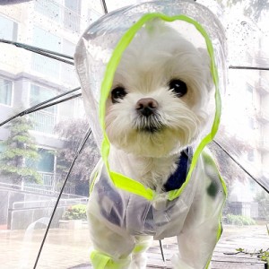 犬用レインコート 透明 雨カッパ 防水 雨具 小型犬 犬服 ドッグウェア 韓国ペット服 反射テープ ペットグッズ ペット用品 散歩 お出かけ 