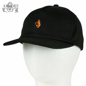 KROOKED SHMOO SNAPBACK BLACK クルキッド クルックド キャップ 帽子 スケボー マークゴンザレス