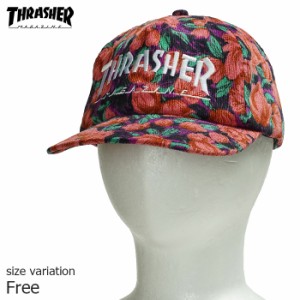 THRASHER MAG LOGO SNAPBACK PINK FLORAL スラッシャー キャップ 帽子 スケボー SK8 ストリート