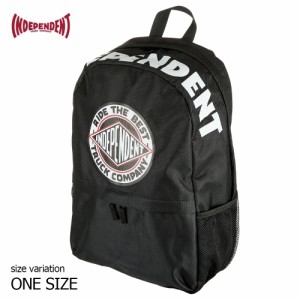 INDEPENDENT RTB SUMMIT BACKPACK 22SM BLACK インディペンデント バックパック リュック 鞄 スケボー SKATE ストリート メンズ レディー