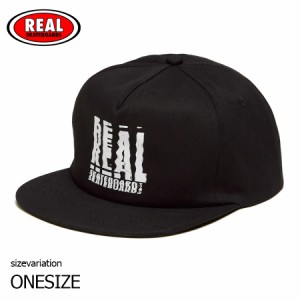 REAL SCANNER SNAPBACK BLACK/WHITE リアル キャップ 帽子 メンズ レディース スケートボード ストリート SKATE