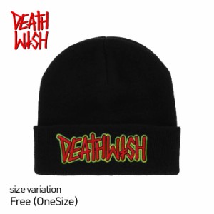 DEATH WISH BEANIE BRAINS デスウィッシュ BLACK ビーニー ニット帽 スケートボード スケボー ストリート 帽子 メンズ レディース