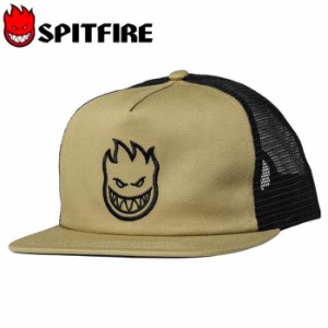 SPITFIRE スピットファイア キャップ 帽子 スケボー メッシュ BIGHEAD MESH CAP TAN/BLACK スケートボード