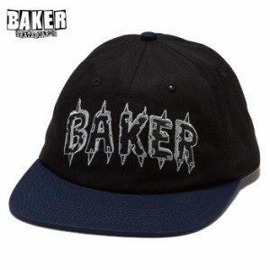 BAKER ベイカー ベーカー 帽子 CAP スケボー スナップバック SNAPBACK SPIKE BLK/NVY スケートボード