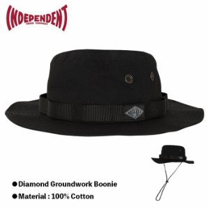 NDEPENDENT インディペンデント ハット スケボー 帽子 DIAMOND GROUNDWORK BOONIE HATS 23SM BLACK ブーニーハット スケートボード SKATE