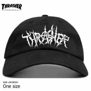 THRASHER スラッシャー キャップ 帽子 ロゴ スナップバック スケボー THORNS OLD TIMER SNAPBACK BLACK SK8 ストリート