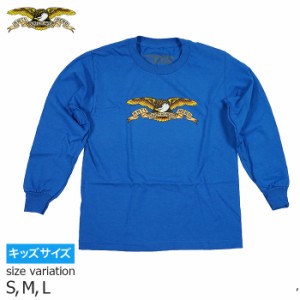 ANTIHERO EAGLE YOUTH L/S-TEE ROYAL アンチヒーロー アンタイヒーロー ロングスリーブ ロンティー スケボー スケートボード ストリート