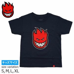 SPITFIRE S/S BIGHEAD FILL NAVY/RED スピットファイア ロゴ Tシャツ 半袖 スケートボード スケボー