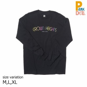 Park Deli CROWN HEIGHTS SPECTRUM LS TEE BLACK パークデリ ロンT ロングスリーブ Tシャツ スケートボード スケボー