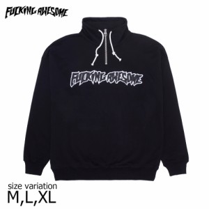 Fucking Awesome FA Quarter Zip Pullover Black ファッキングオーサム ファッキンオーサム フーディー パーカー プルオーバー トップス 