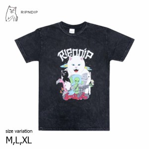 RIPNDIP Runaway Tee BLACKMINERALWASH リップン ディップ Tシャツ 半袖 ランナウェイ ブラックミネラルウォッシュ メンズ レディース ス