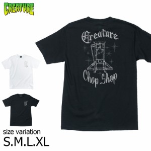 CREATURE S/S-T HEADS WILL ROLL 22SP BLACK WHITE クリーチャー tシャツ 半袖　TEE スケボー　スケートボード メンズ レディース