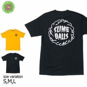 SLIME BALLS S/S-T MONO SPLAT 22SP BLACK GOLD サンタクルーズ スライムボール tシャツ スケボー ストリート 半袖 メンズ　レディース