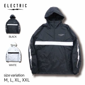 22-23 ELECTRIC ANORAK RAGLAN BLACK WHITE エレクトリック アノラック ジャケット トップス プルオーバー スノーボード スノボー メンズ