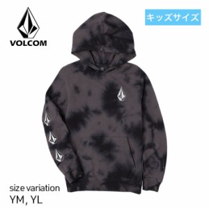 VOLCOM ICONIC STONE PLUS PULLOVER HOODIE ヴォルコム ボルコム BLK フーディー パーカー スウェット ストリート スケートボード キッズ