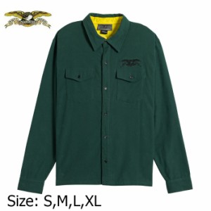 ANTIHERO アンタイヒーロー スケボー アンチヒーロー シャツ 長袖 ストリート BASIC EAGLE FLANNEL SHIRT L/S DARK GREEN メンズ レディ