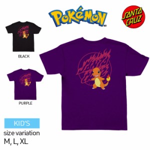 POKEMON SANTA CRUZ Pokemon FIRE TYPE1 ポケモン サンタクルーズ TEE Tシャツ 半袖 スケボー アパレル SKATEBOARD キッズ 子供