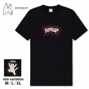 RIPNDIP Tシャツ リップンディップ 半袖 Big Pussy Energy Tee Black ストリートネコ 猫