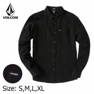 VOLCOM ヴォルコム ボルコム シャツ 長袖 ストリート CADEN SOLID SHIRT BLACK スケートボード スノーボード サーフィン