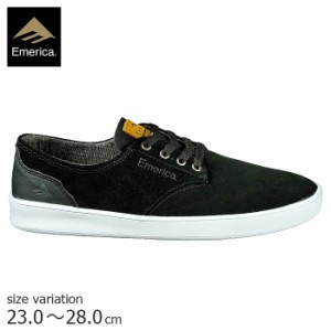 emerica ROMERO LACED BK/BK/WT スニーカー エメリカ レディース メンズ スケートボード スニーカー シューズ 靴