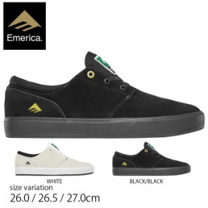 emerica スニーカー エメリカ スケボー 靴 FIGGY G6 BLACK/BLACK WHITE スケートボード シューズ フェゲロア スケシュー