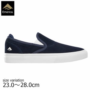 Emerica WINO G6 SLIP ON NAVY/WHT エメリカ スニーカー スリッポン スケートボード スケボー 靴 メンズ レディース