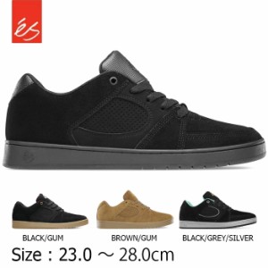 es ACCEL SLIM スニーカー エス アクセルスリム スケボー 靴 BLACK/GUM BROWN/GUM BLACK/BLACK/BLACK BLACK/GREY/SILVER スケートシュー