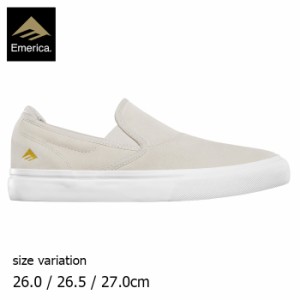 Emerica エメリカ スニーカー スリッポン スケートボード スケボー 靴 WINO G6 SLIP ON X THIS IS SKATEBOARDING WHITE メンズ レディー