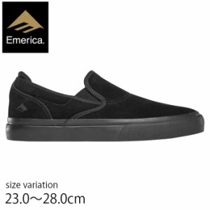Emerica WINO G6 SLIP-ON BLACK エメリカ スニーカー スリッポン スケートボード スケボー 靴 メンズ レディース