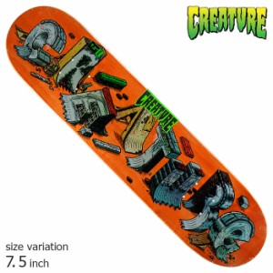 CREATURE クリーチャー デッキ スケボー SLAB DIY 7.5inch スケートボード 板