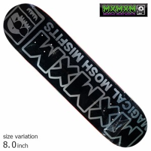 MxMxM マジカル モッシュ ミスフィッツ デッキ 板 スケボー TEAM LOGO DECK 8.0 inch スケートボード