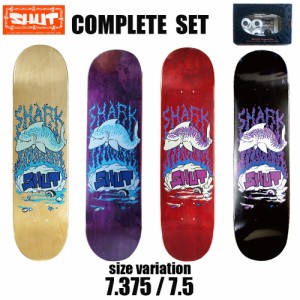 SHUT SHARK MINI COMPLETE HARD BLACK RED NATURAL PURPLE 7.375 7.5 inch スケートボード スケボー コンプリート シャット 板 DECK 完成