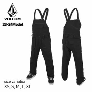 23-24 VOLCOM ROAN BIB OVERALL ヴォルコム ボルコム BLACK スノーウェア パンツ ビブ スノボー スノーボード スキー 防寒 メンズ