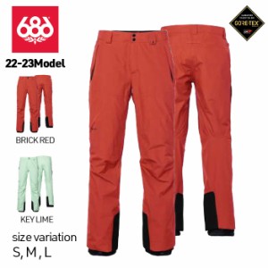 22-23 686 GORE-TEX Core Shell Pant ウェア パンツ BRICK RED KEY LIME スノーボード スノーウェア スノボー 防寒