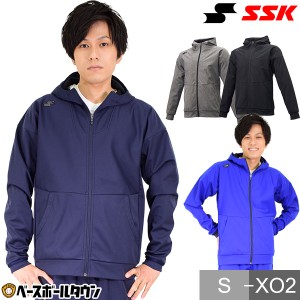 SSK スウェットパーカー フルZIP ボンディング 防寒 DRF024 野球ウェア