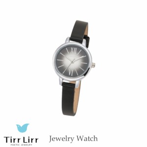 腕時計 時計 レディース 革ベルト 牛革 黒 シルバー TirrLirr ティルリル ギフト 韓国 ファッション クウォーツ ギフト プレゼント