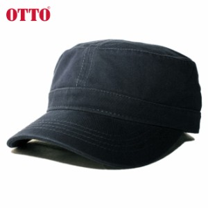 オットー ワークキャップ ミリタリー 帽子 メンズ レディース OTTO 無地 シンプル フリーサイズ [ nv ]