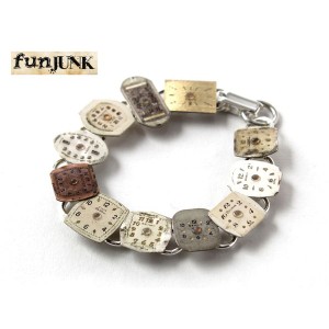 【セール】 ファンジャンク ブレスレット バングル アクセサリー メンズ レディース fun junk ヴィンテージ 時計 [ 翌日お届け ] [ gy ]